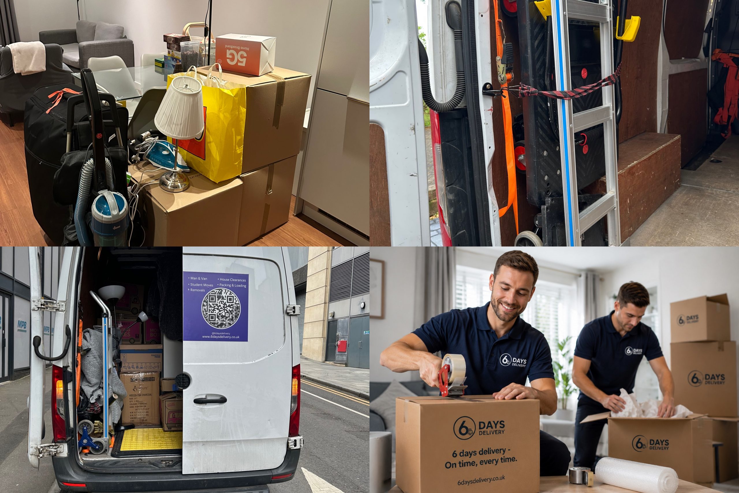 6 Days Delivery professional moving helpers Solihull team loading a van 6 Days Delivery professional moving helpers Solihull team loading a van