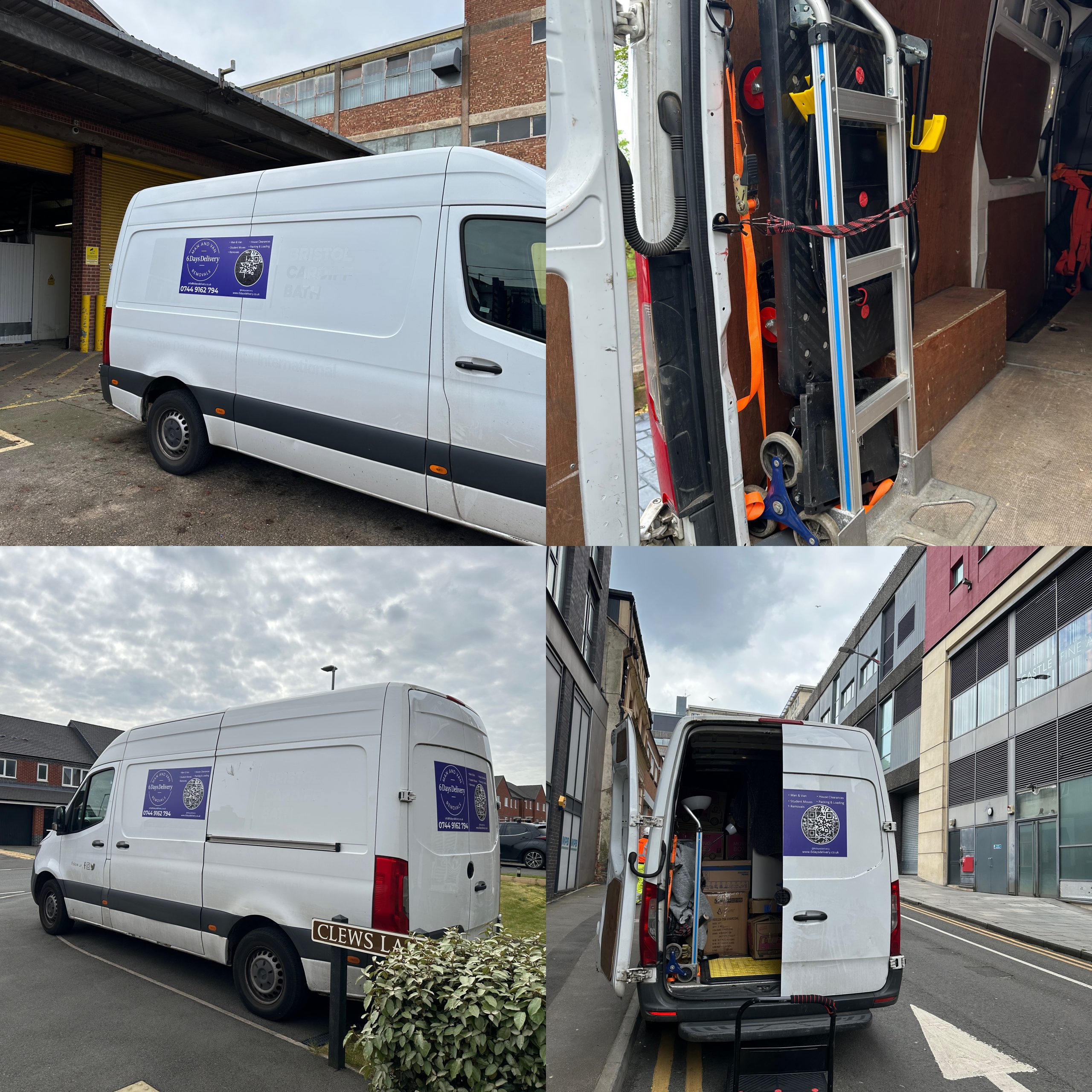 6 Days Delivery crew vehicle managing a premium small house removals Solihull transition
